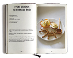 Fruits gratinés au fromage frais